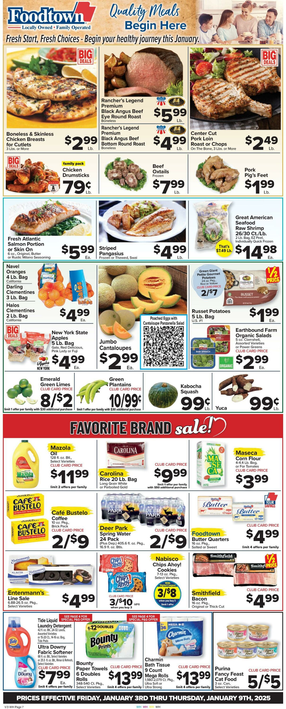 Weekly ad Food Town 01/03/2025 - 01/09/2025