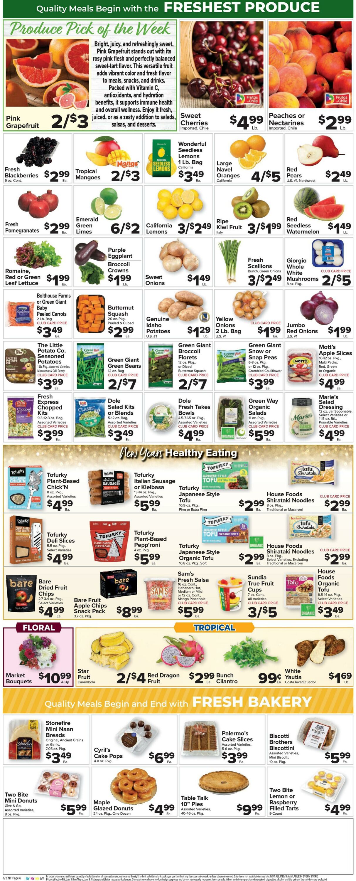 Weekly ad Food Town 01/03/2025 - 01/09/2025