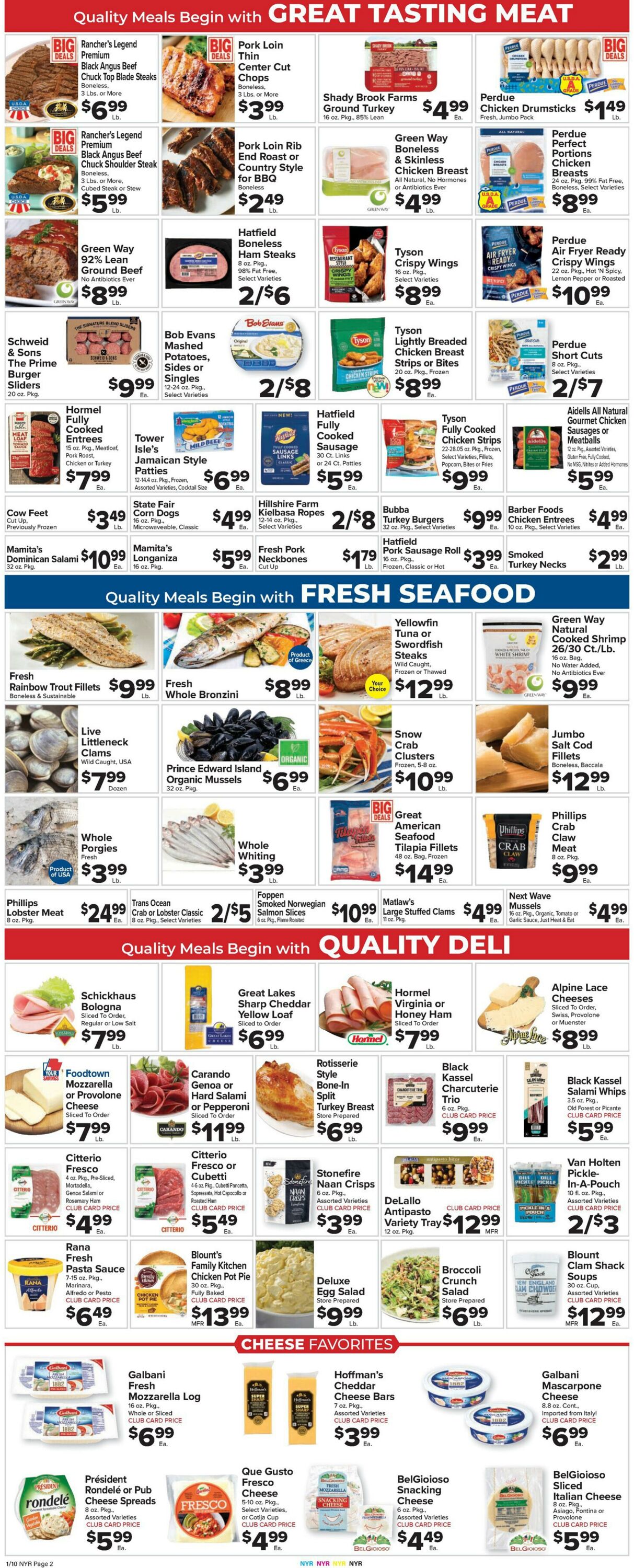 Weekly ad Food Town 01/10/2025 - 01/16/2025