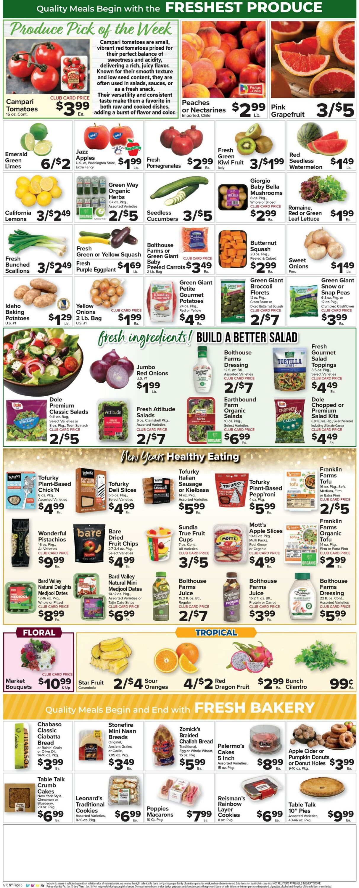 Weekly ad Food Town 01/10/2025 - 01/16/2025