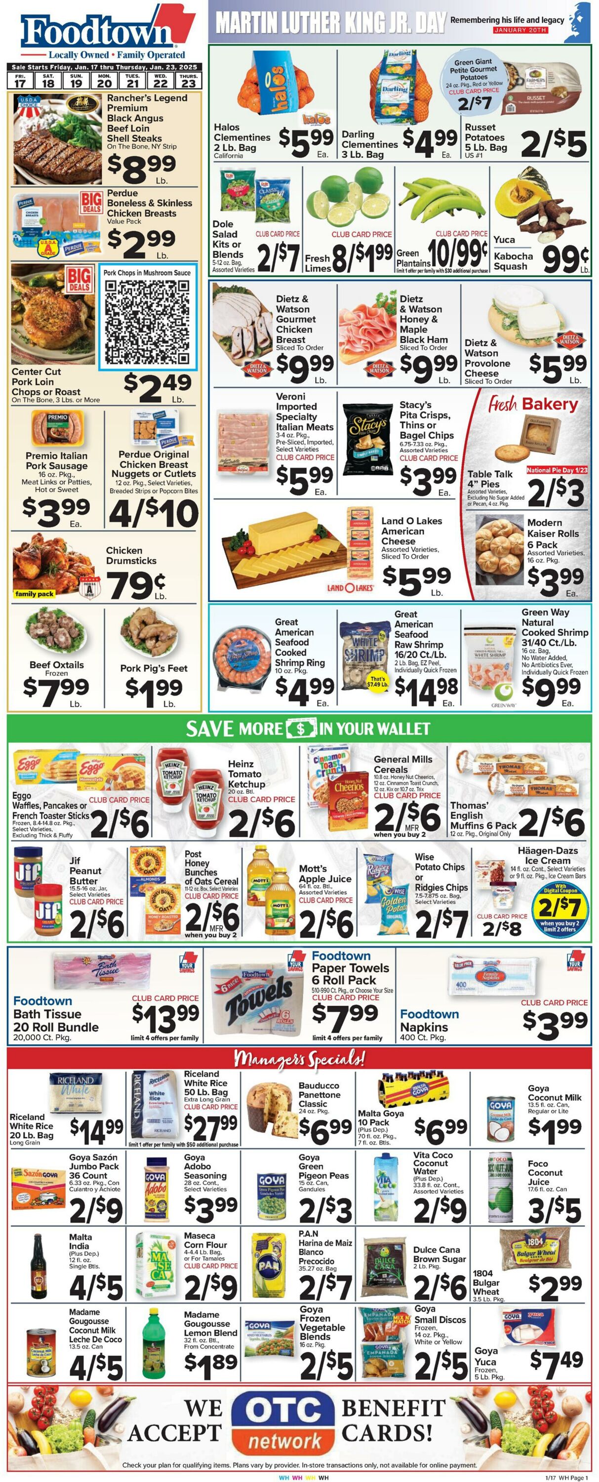 Weekly ad Food Town 01/17/2025 - 01/23/2025