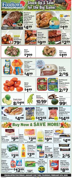 Weekly ad Food Town 01/31/2025 - 02/06/2025