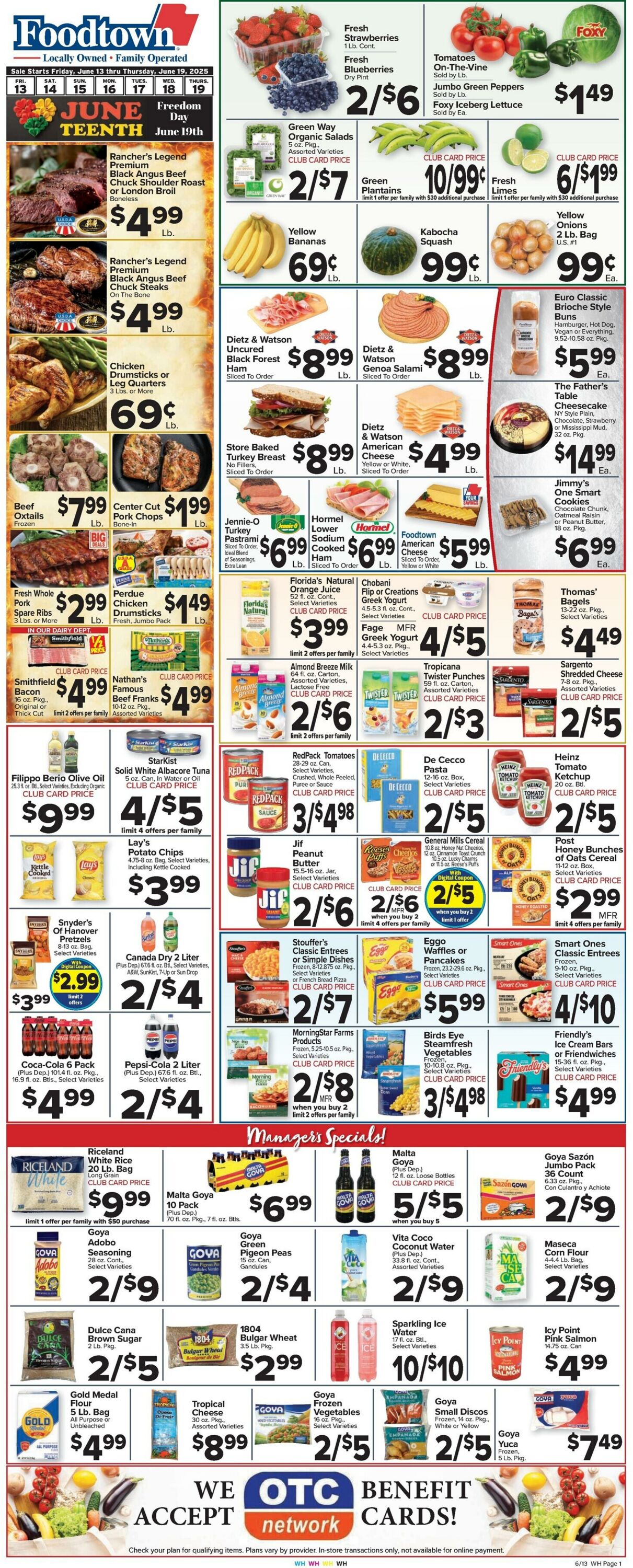 Weekly ad Food Town 06/13/2025 - 06/19/2025