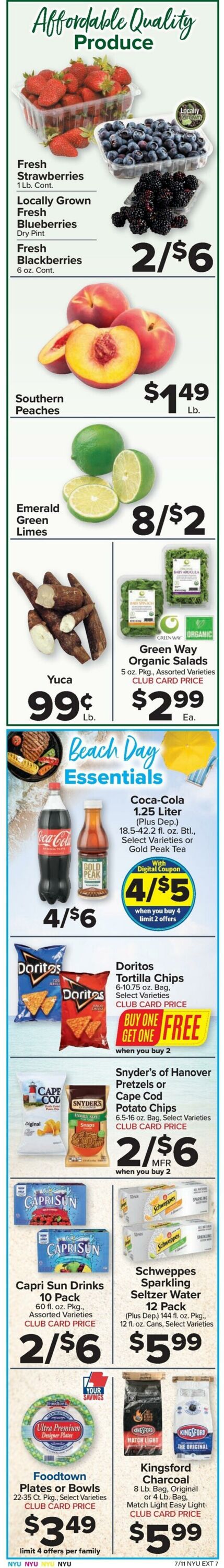 Weekly ad Food Town 07/11/2025 - 07/17/2025