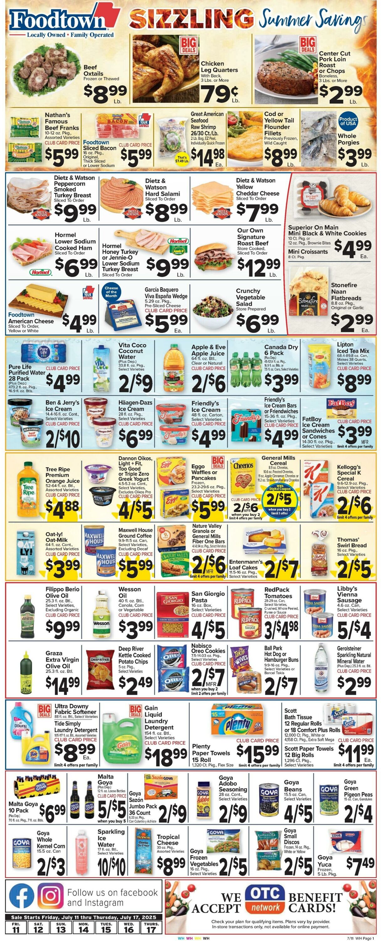 Weekly ad Food Town 07/11/2025 - 07/17/2025