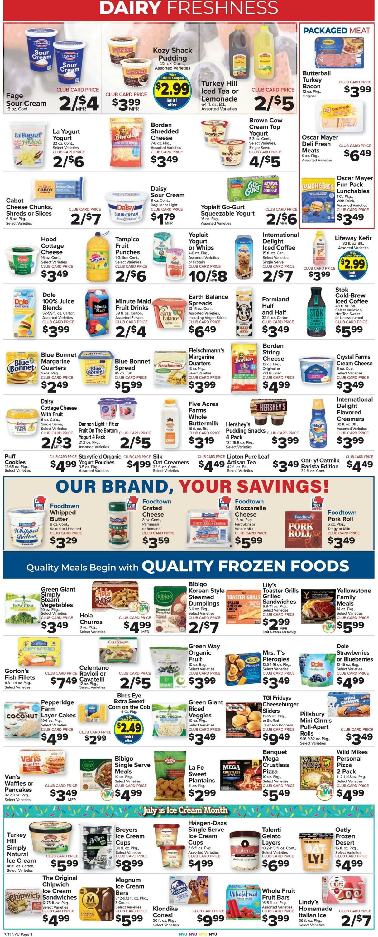 Weekly ad Food Town 07/11/2025 - 07/17/2025