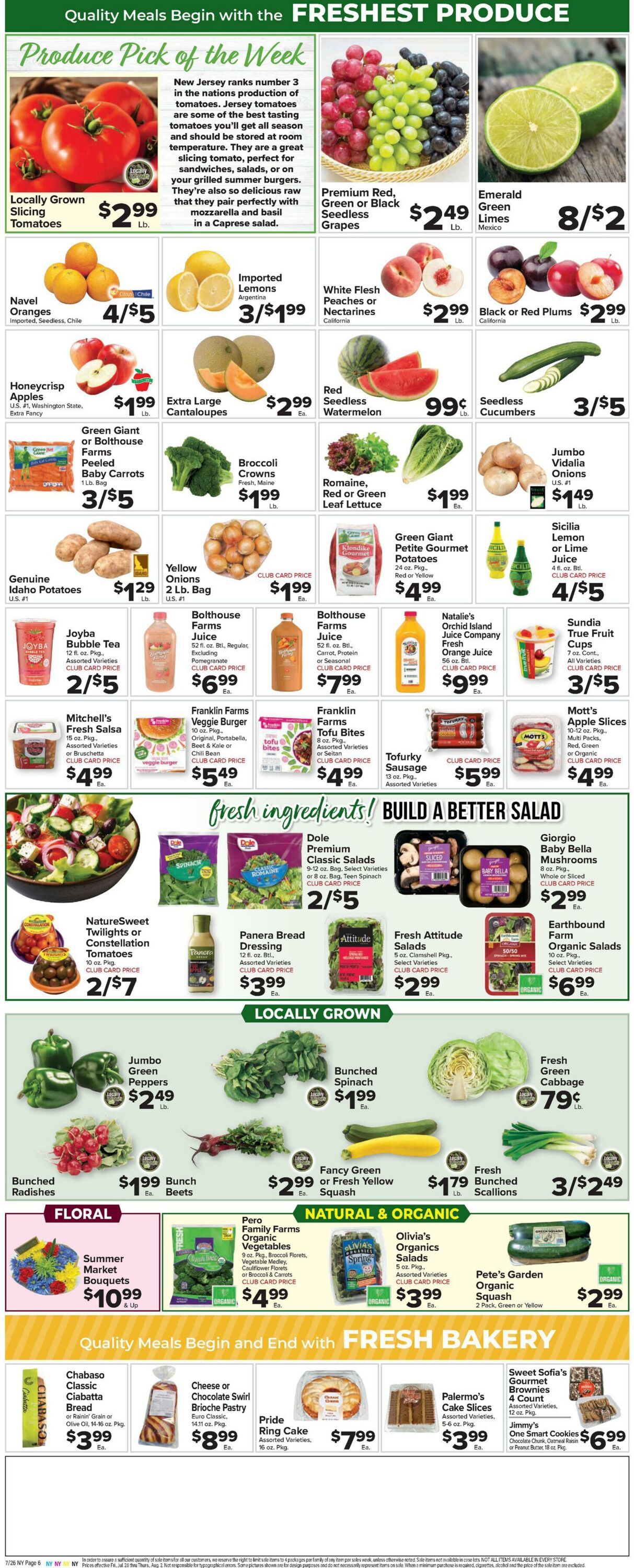 Weekly ad Food Town 07/26/2024 - 08/01/2024