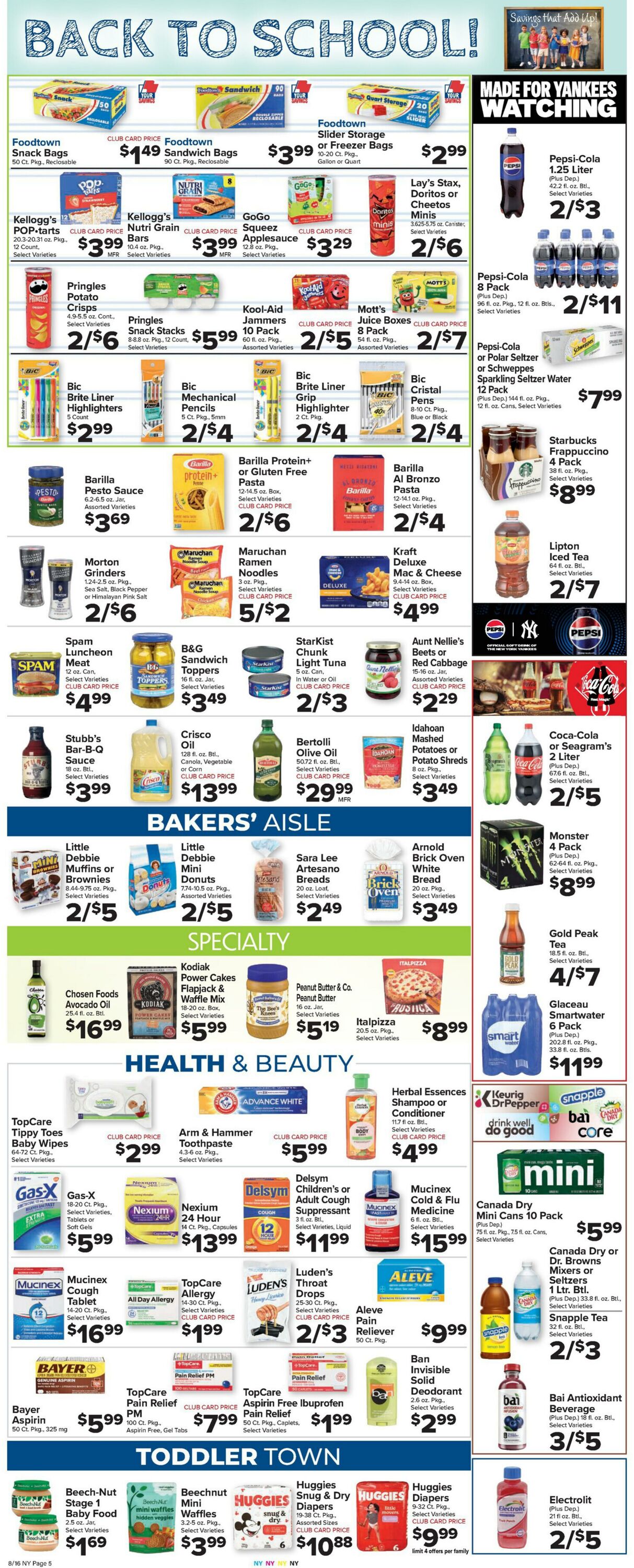 Weekly ad Food Town 08/16/2024 - 08/22/2024