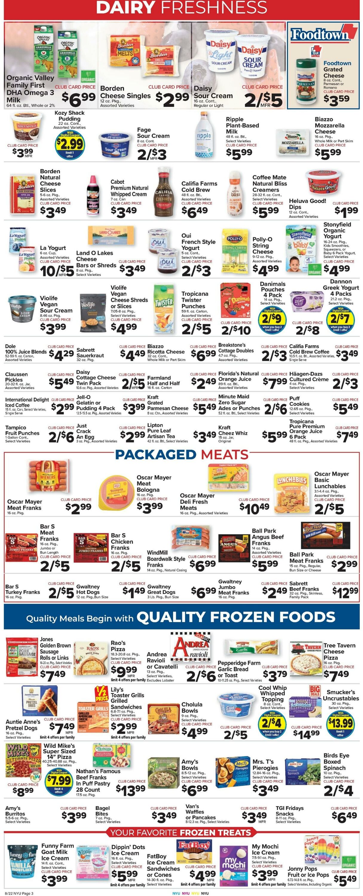 Weekly ad Food Town 08/22/2025 - 08/28/2025