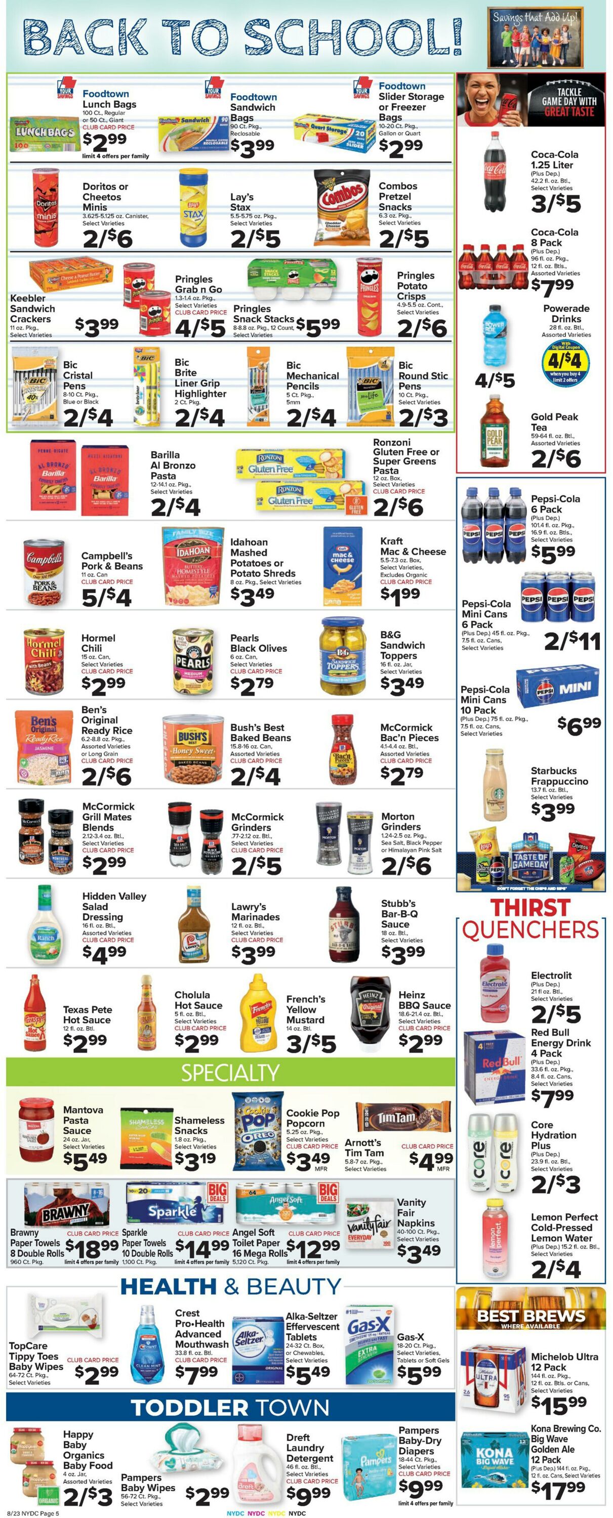 Weekly ad Food Town 08/23/2024 - 08/29/2024