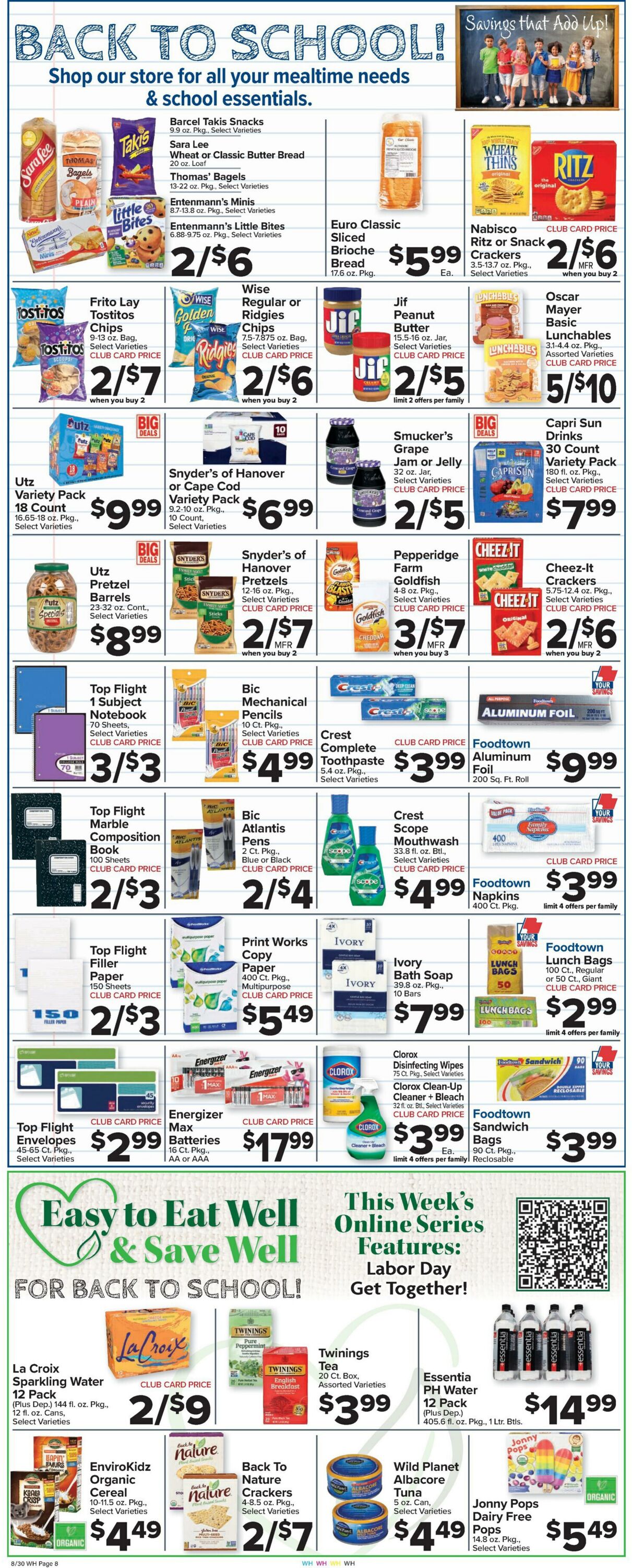 Weekly ad Food Town 08/30/2024 - 09/05/2024