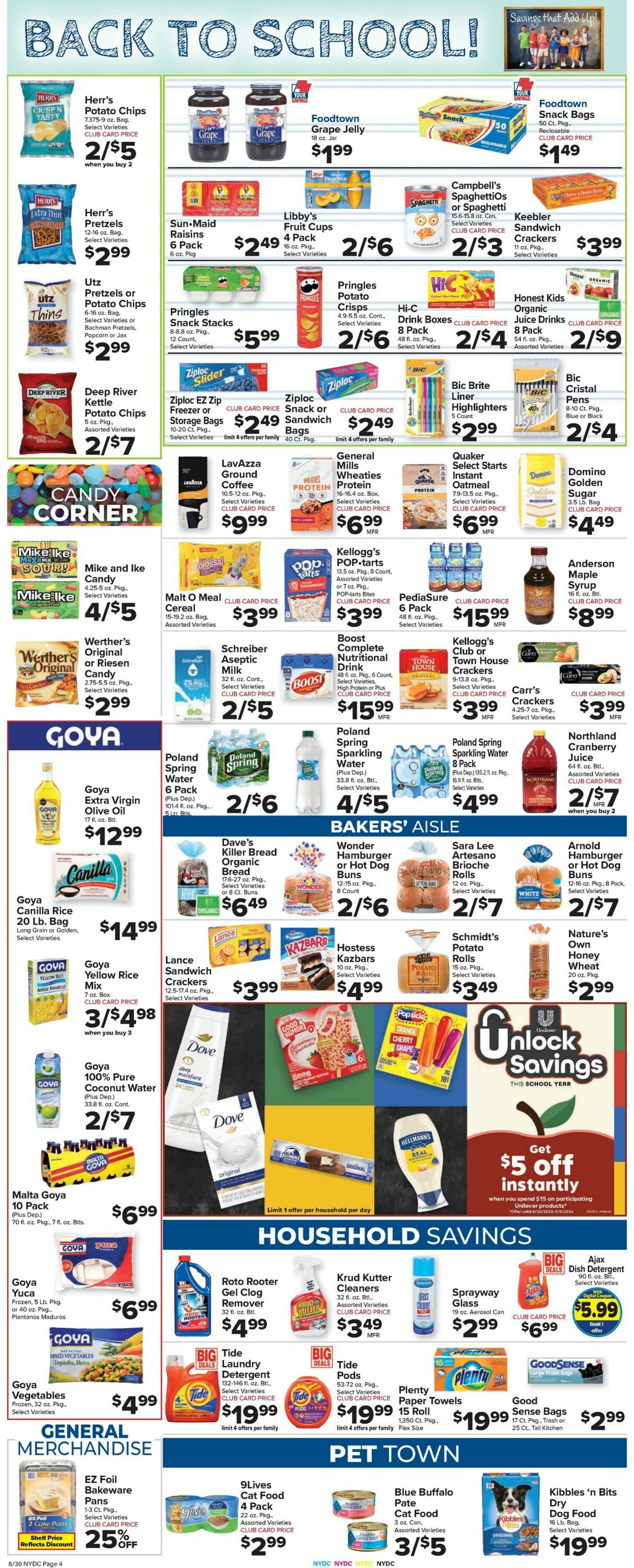 Weekly ad Food Town 08/30/2024 - 09/05/2024