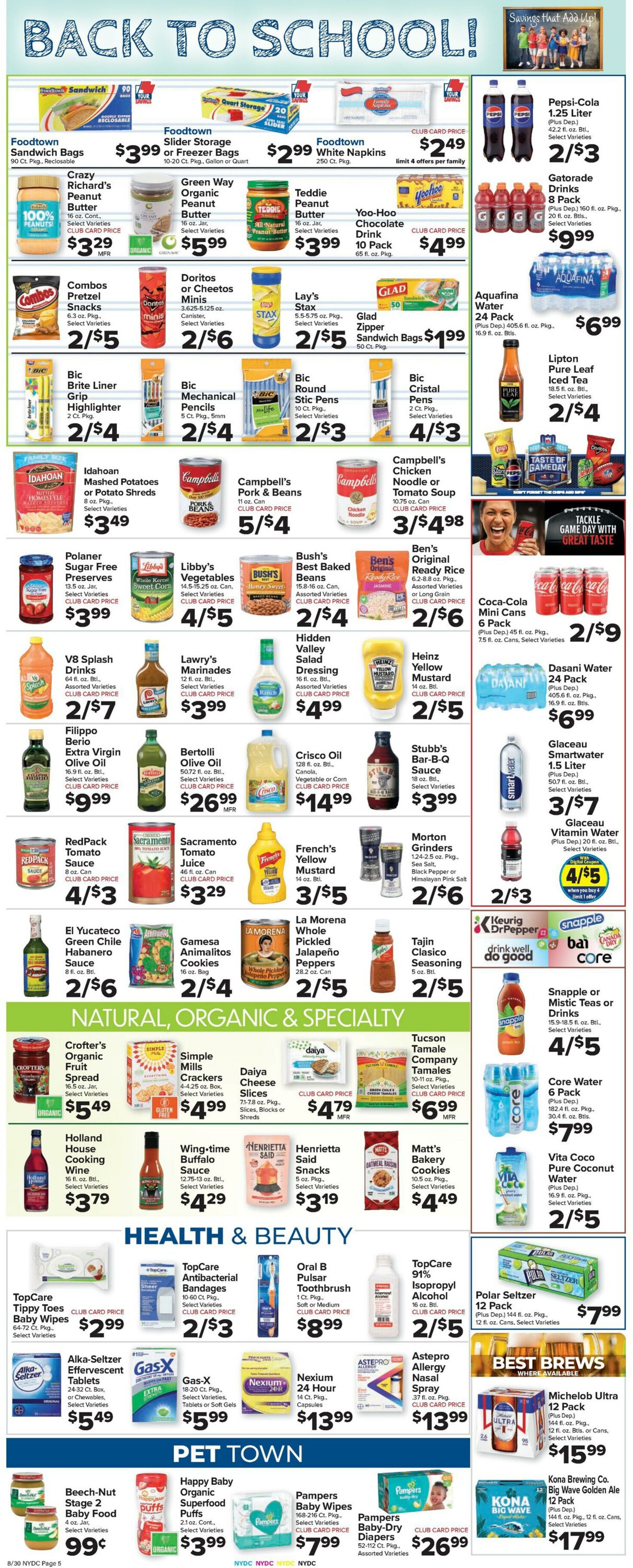 Weekly ad Food Town 08/30/2024 - 09/05/2024