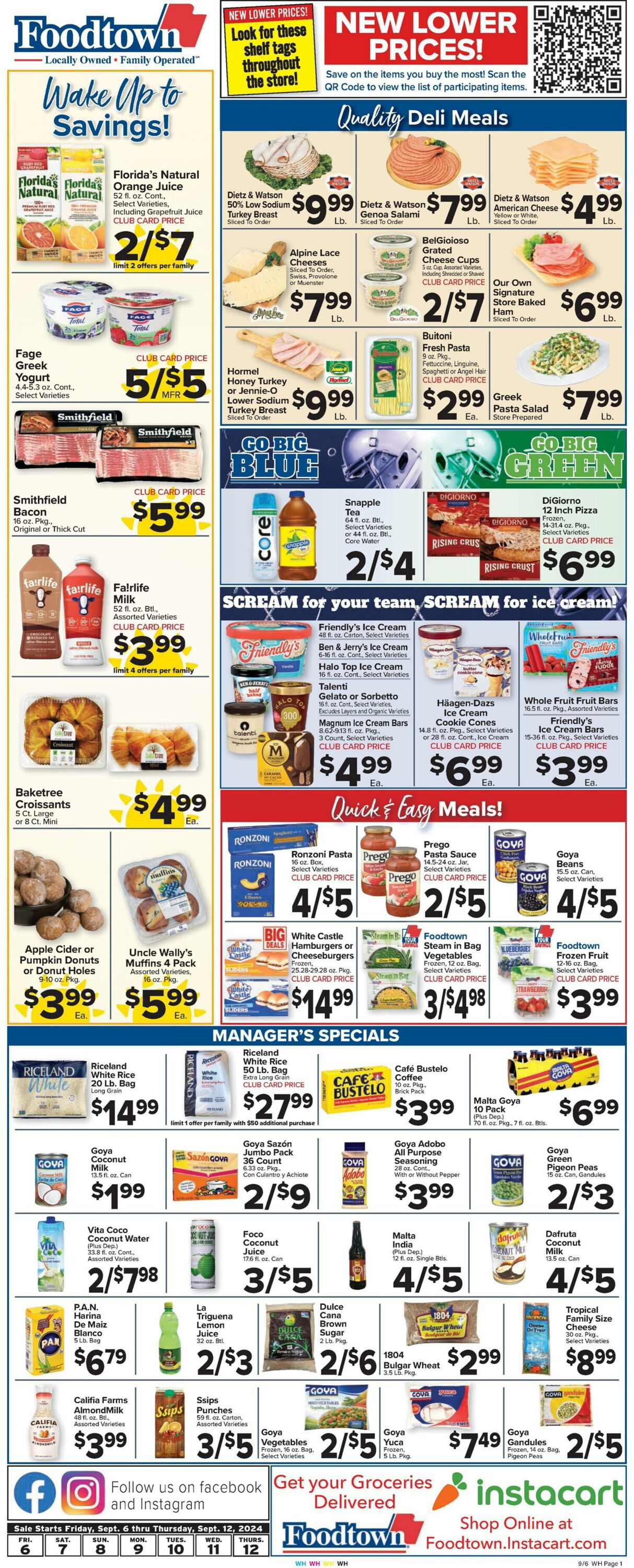 Weekly ad Food Town 09/06/2024 - 09/12/2024