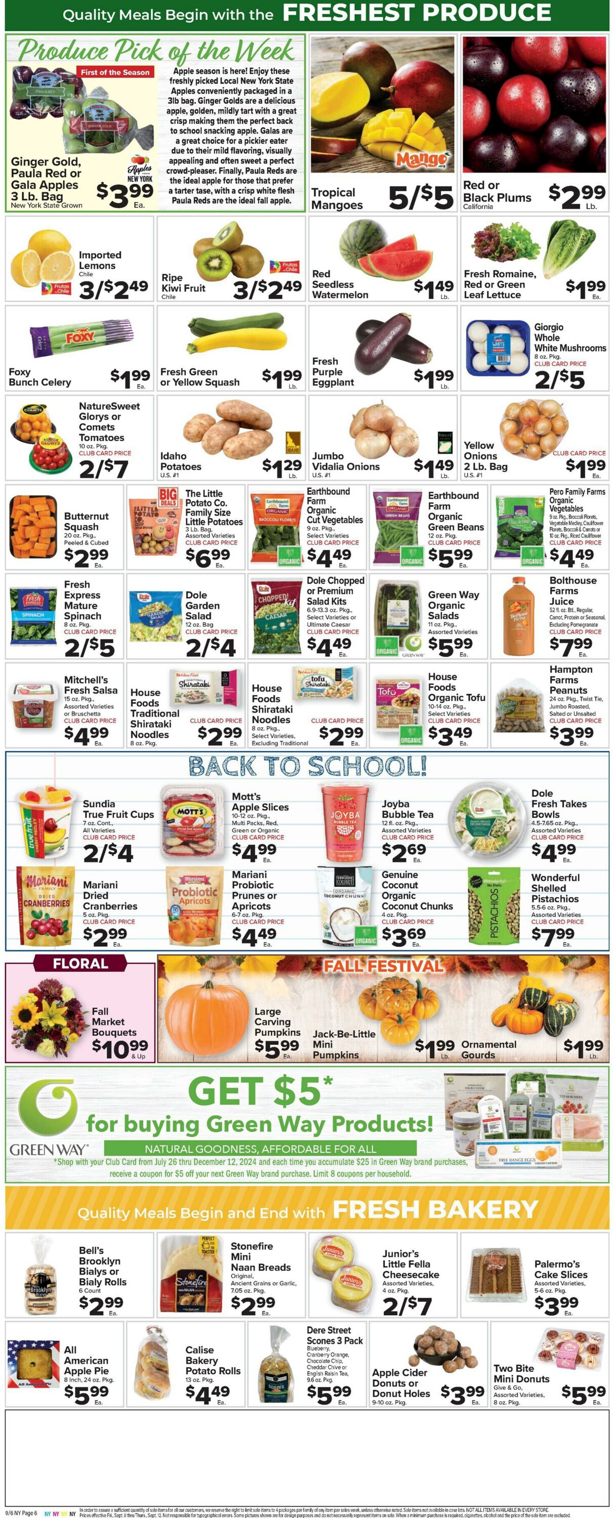 Weekly ad Food Town 09/06/2024 - 09/12/2024