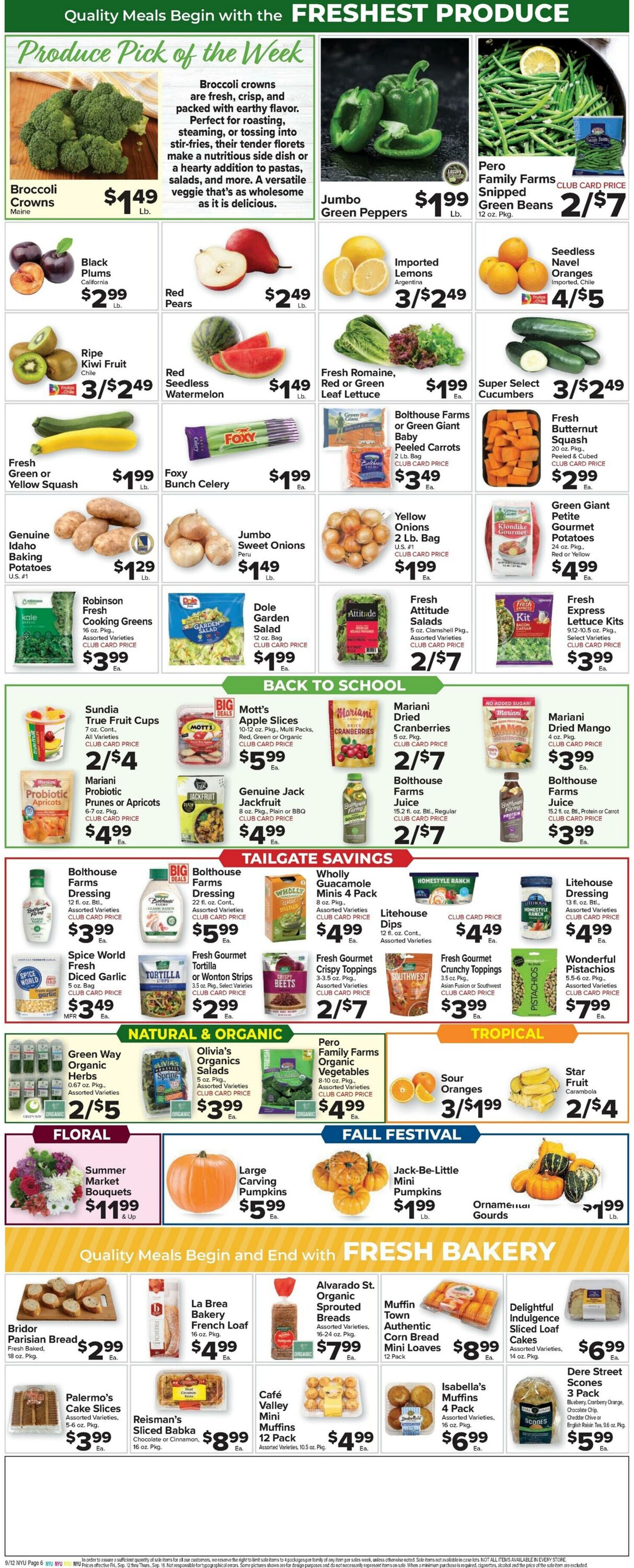 Weekly ad Food Town 09/12/2025 - 09/18/2025