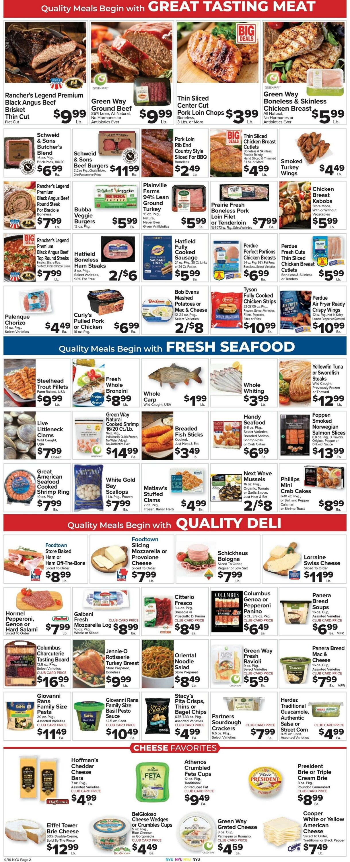 Weekly ad Food Town 09/19/2025 - 09/25/2025