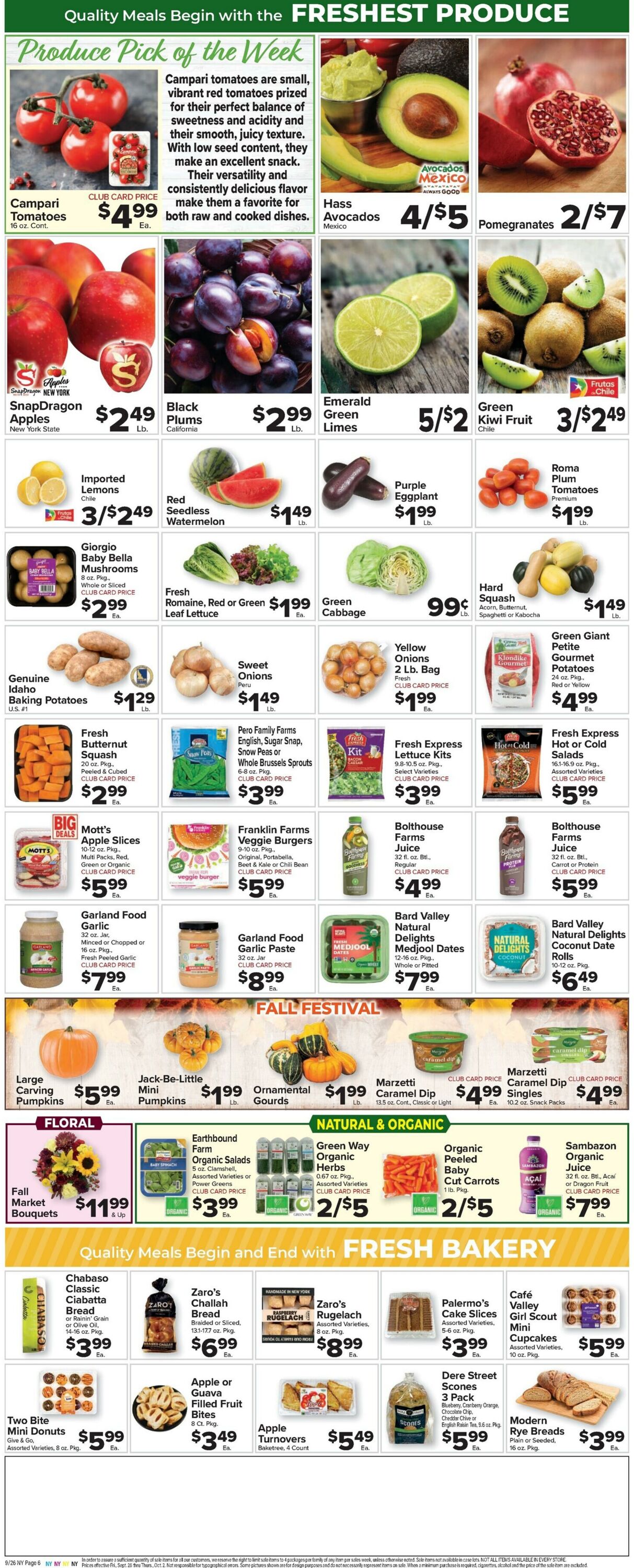 Weekly ad Food Town 09/26/2025 - 10/02/2025