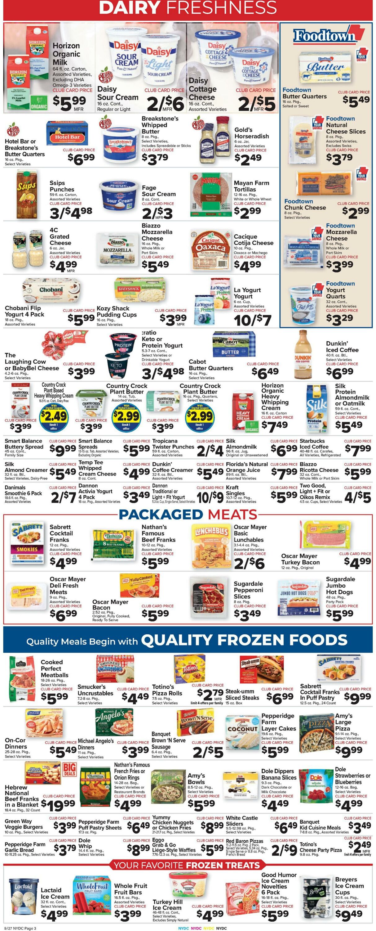 Weekly ad Food Town 09/27/2024 - 10/03/2024