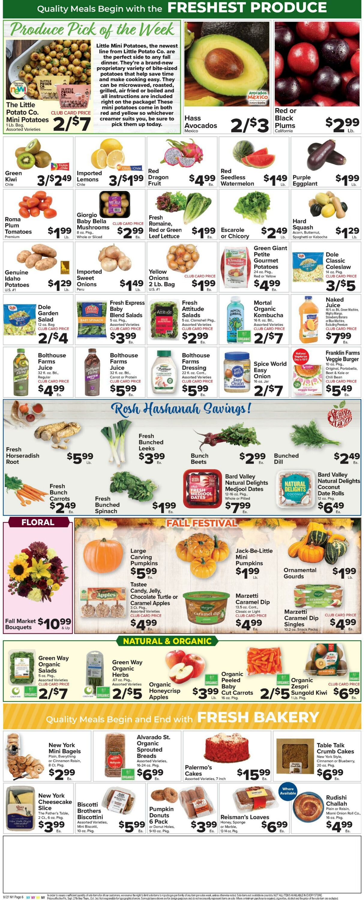 Weekly ad Food Town 09/27/2024 - 10/03/2024