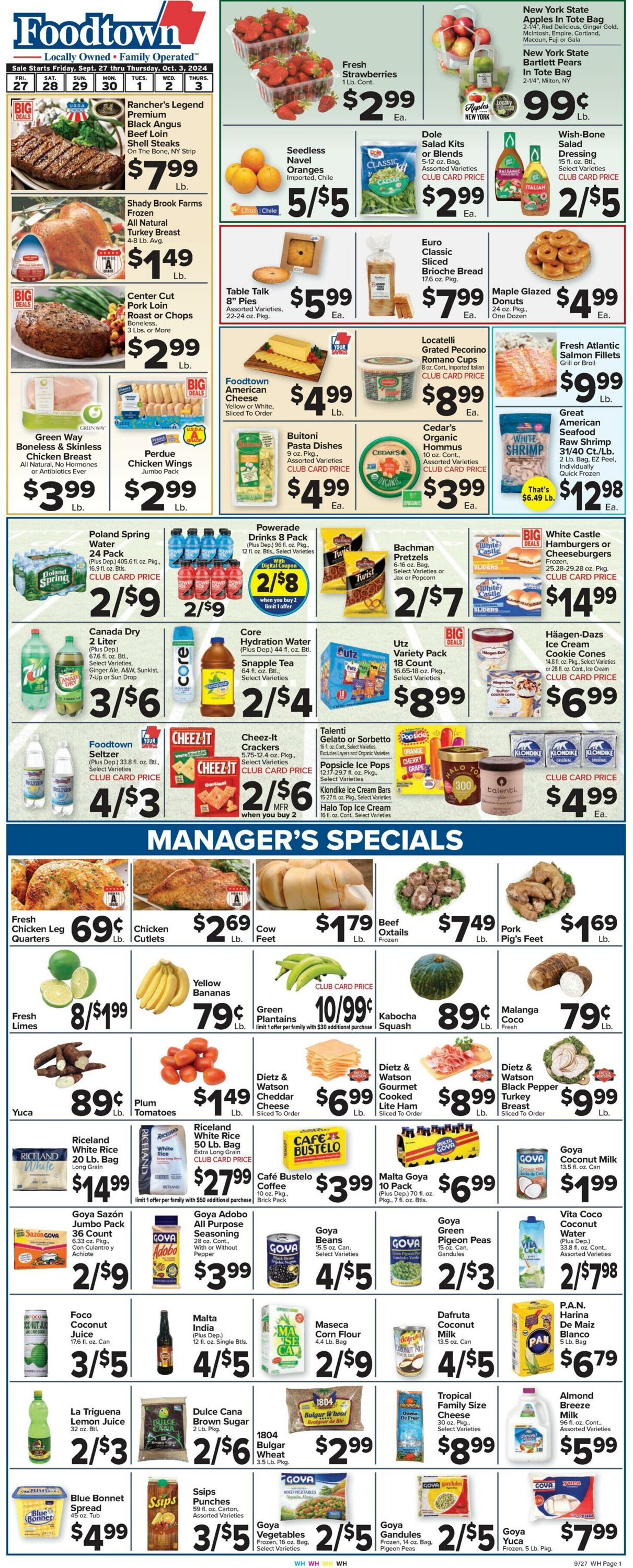 Weekly ad Food Town 09/27/2024 - 10/03/2024