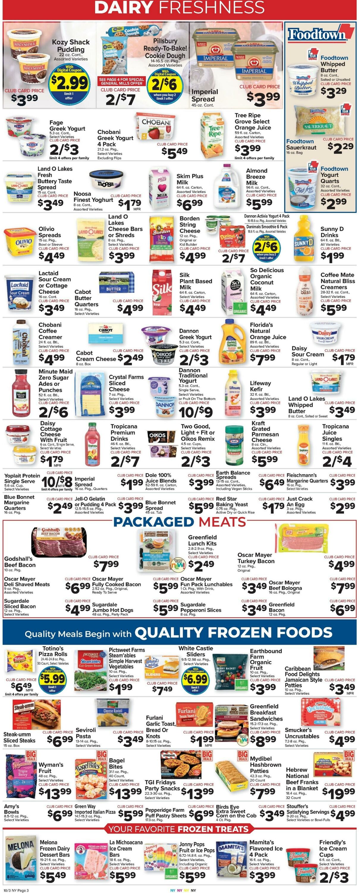 Weekly ad Food Town 10/03/2025 - 10/09/2025
