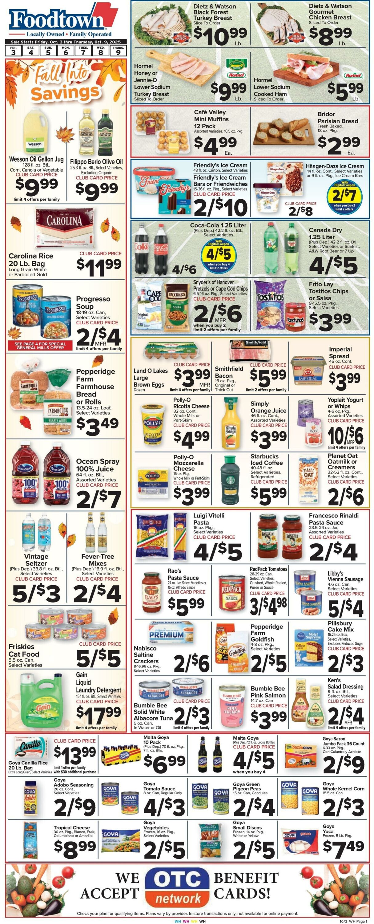 Weekly ad Food Town 10/03/2025 - 10/09/2025