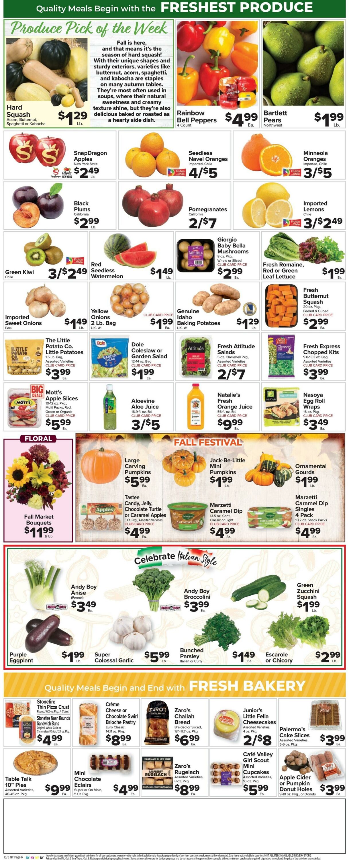 Weekly ad Food Town 10/03/2025 - 10/09/2025