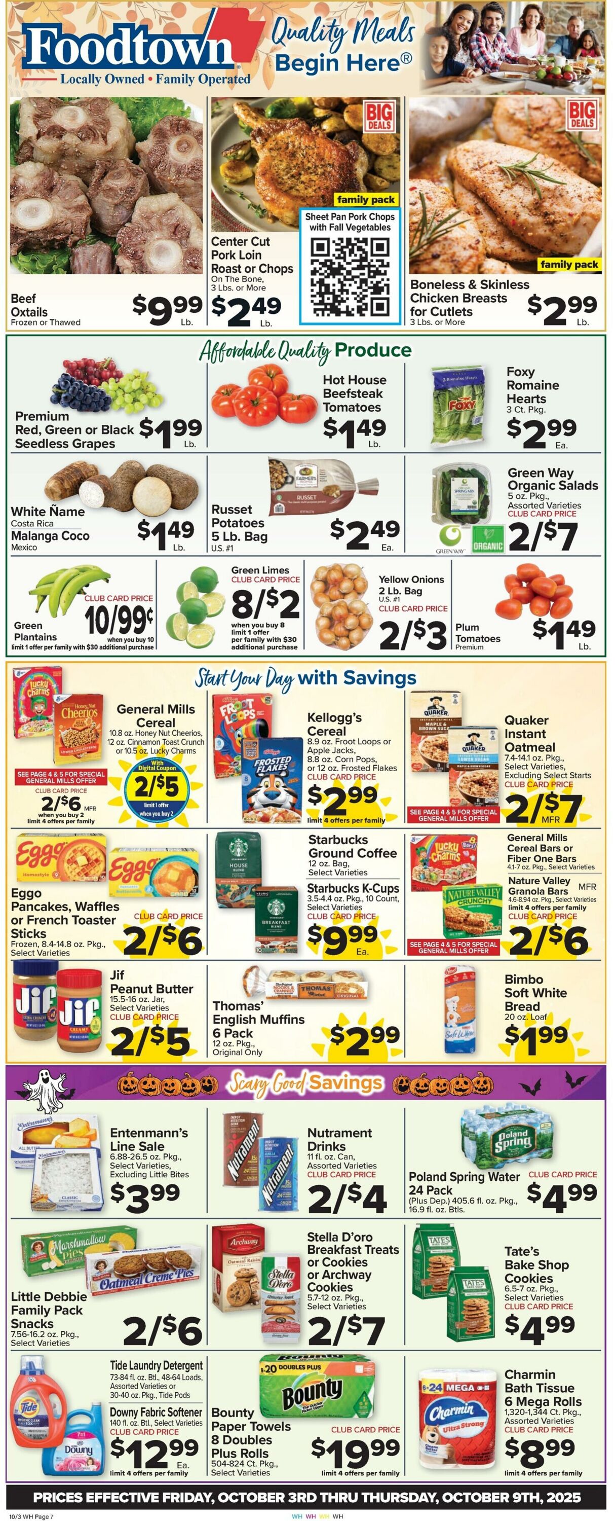 Weekly ad Food Town 10/03/2025 - 10/09/2025