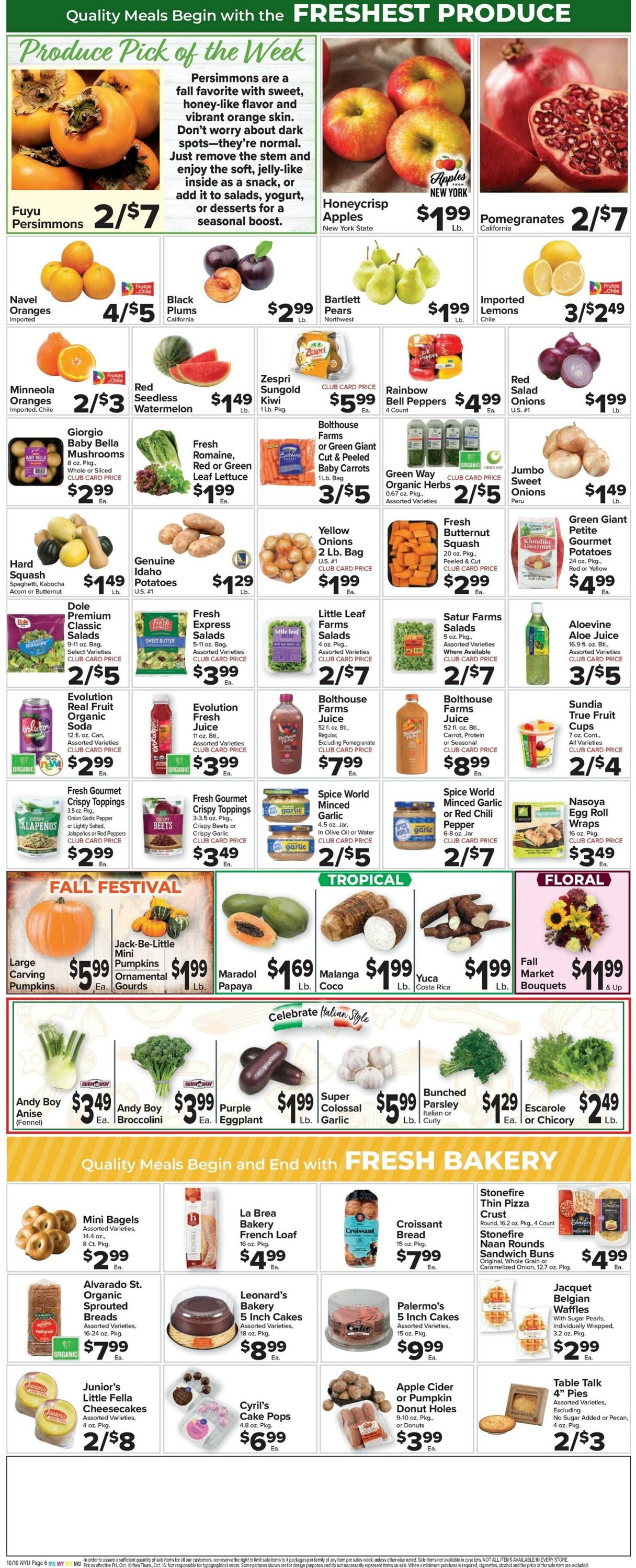 Weekly ad Food Town 10/10/2025 - 10/16/2025