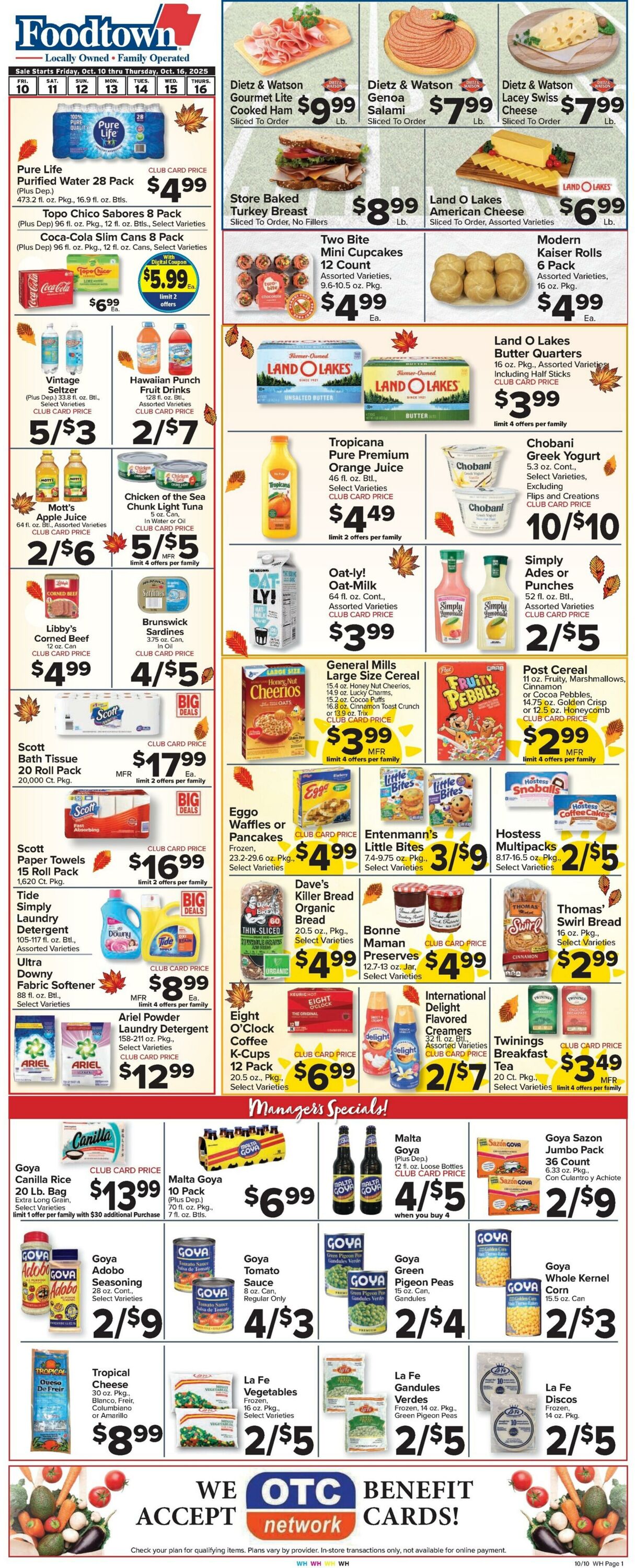 Weekly ad Food Town 10/10/2025 - 10/16/2025