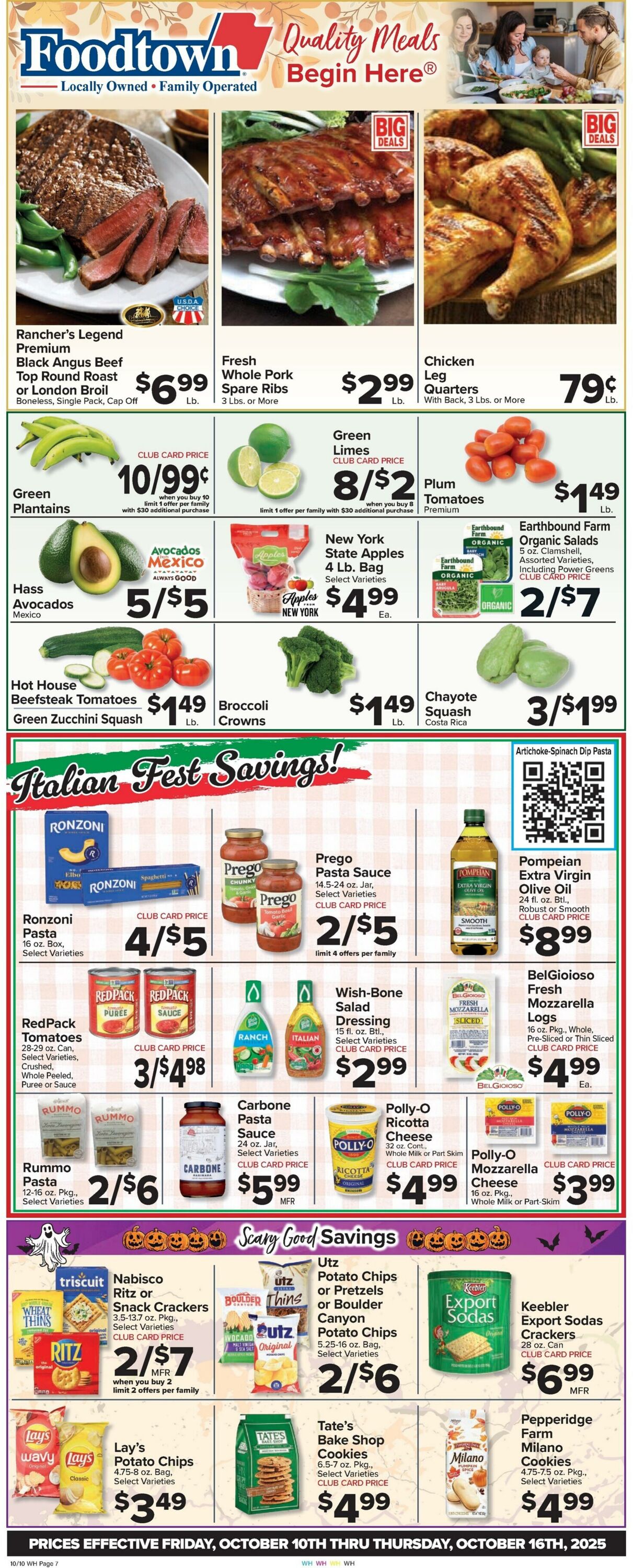 Weekly ad Food Town 10/10/2025 - 10/16/2025