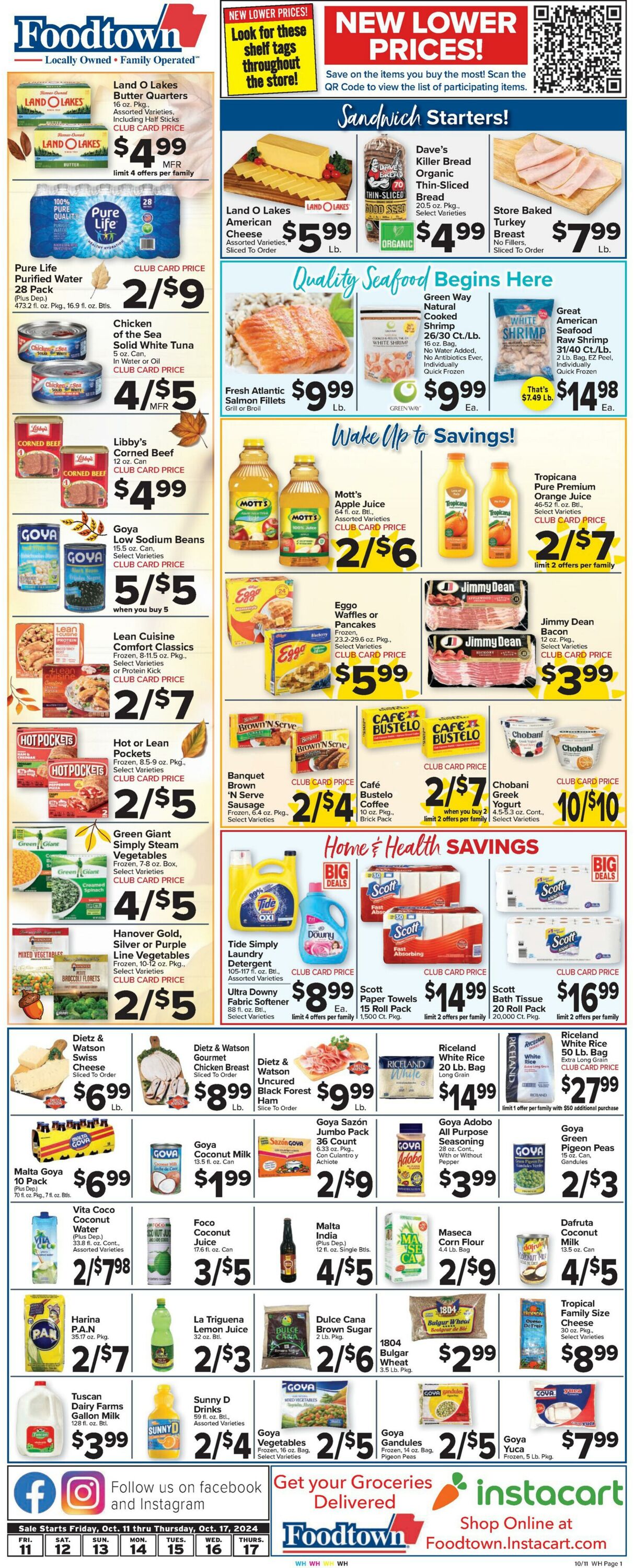 Weekly ad Food Town 10/11/2024 - 10/17/2024