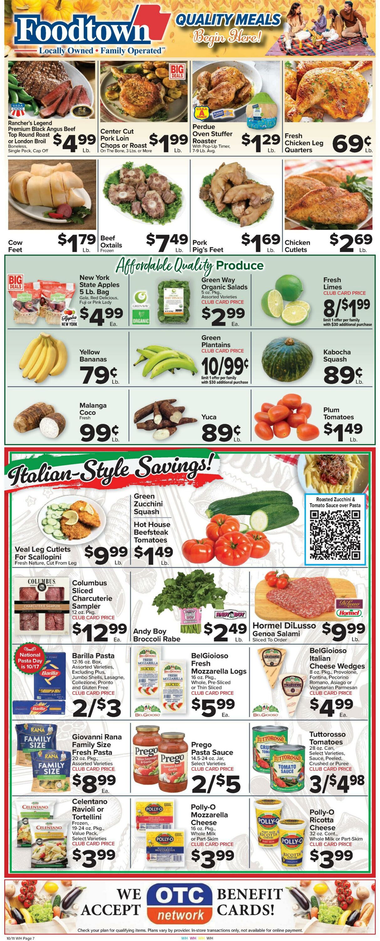 Weekly ad Food Town 10/11/2024 - 10/17/2024