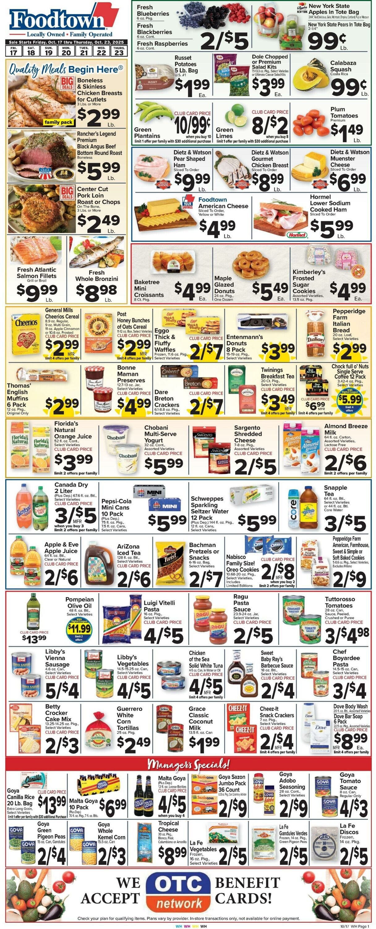Weekly ad Food Town 10/17/2025 - 10/23/2025