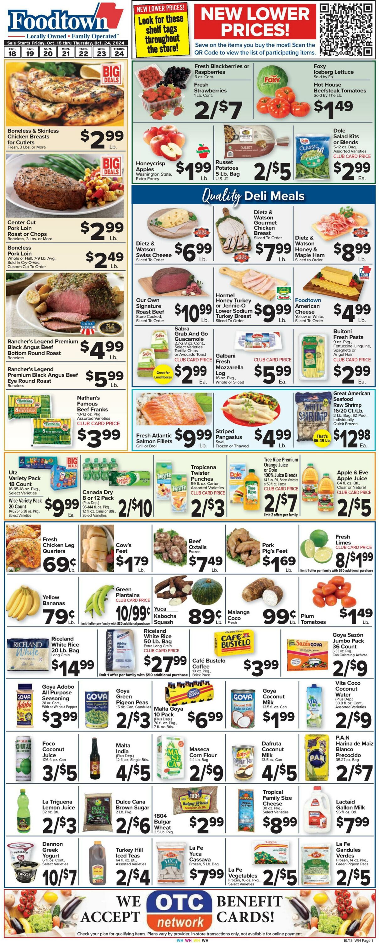 Weekly ad Food Town 10/18/2024 - 10/24/2024