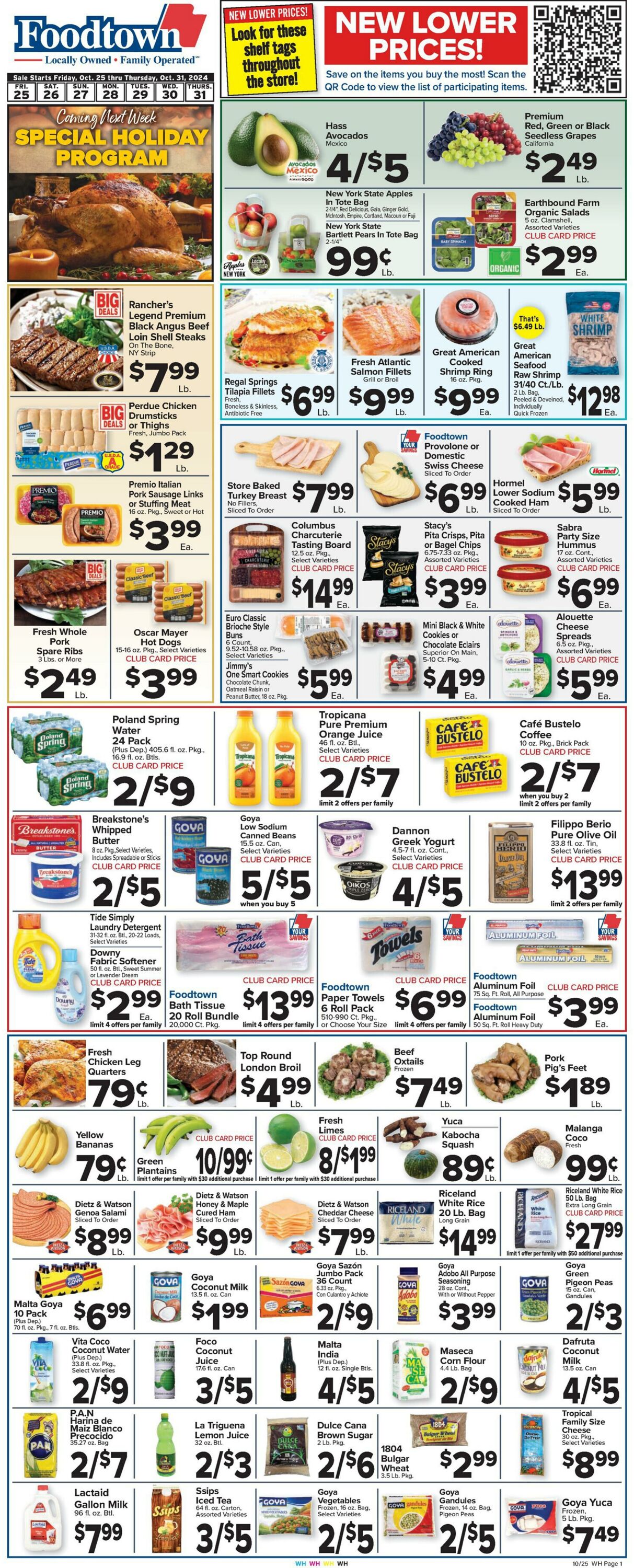 Weekly ad Food Town 10/25/2024 - 10/31/2024