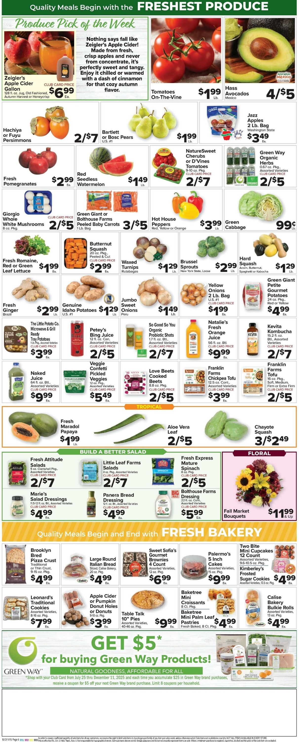 Weekly ad Food Town 10/31/2025 - 11/06/2025
