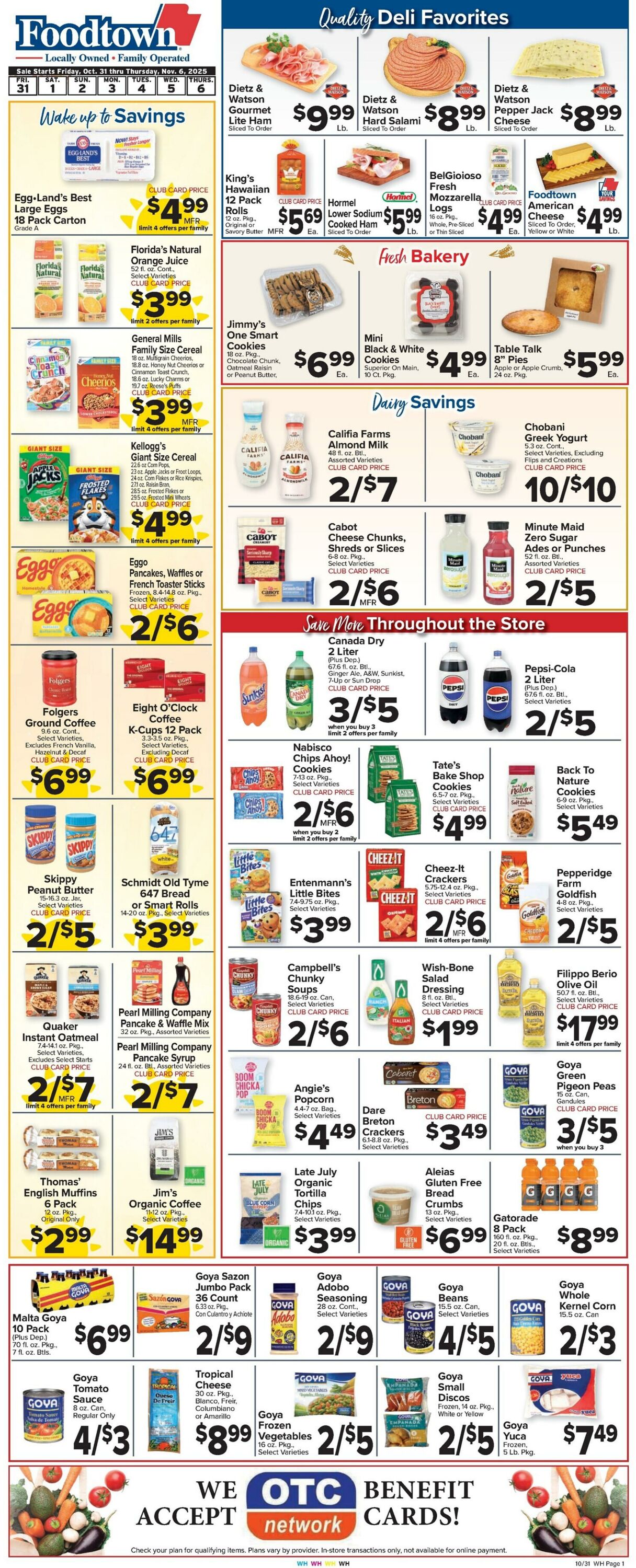 Weekly ad Food Town 10/31/2025 - 11/06/2025
