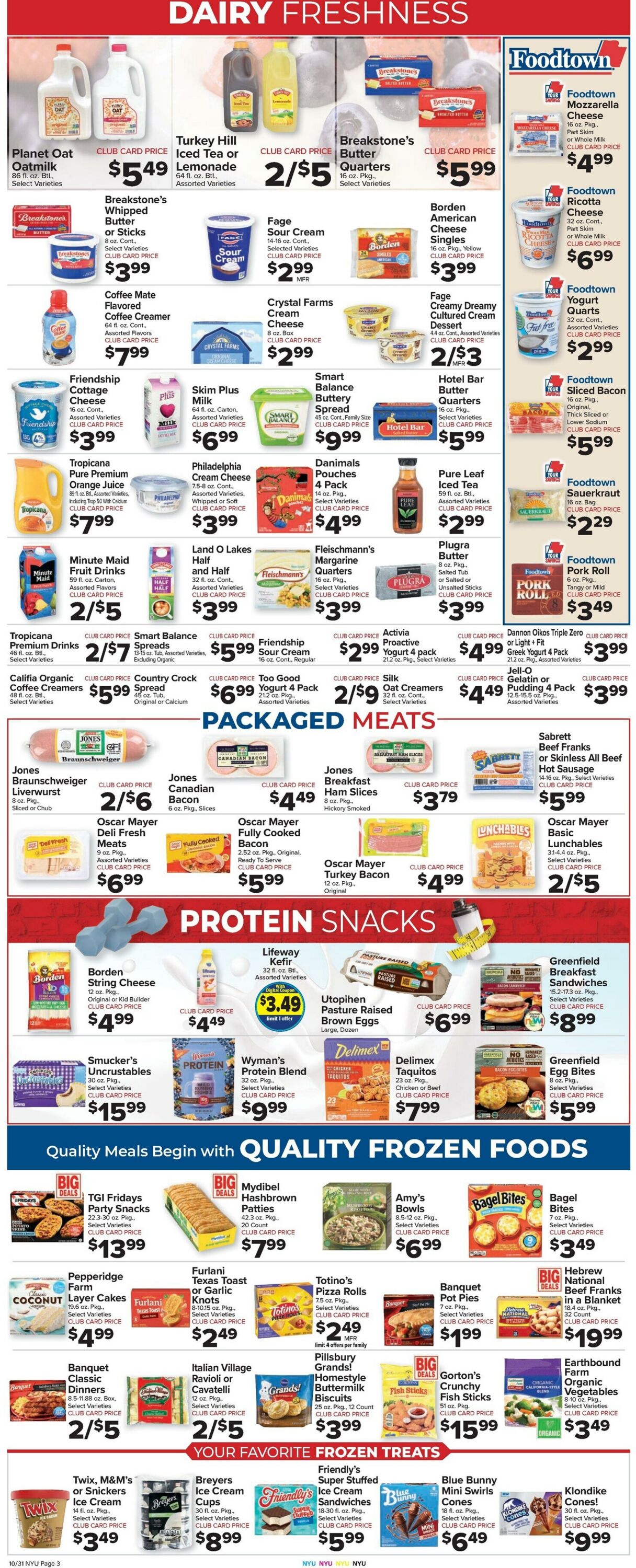 Weekly ad Food Town 10/31/2025 - 11/06/2025