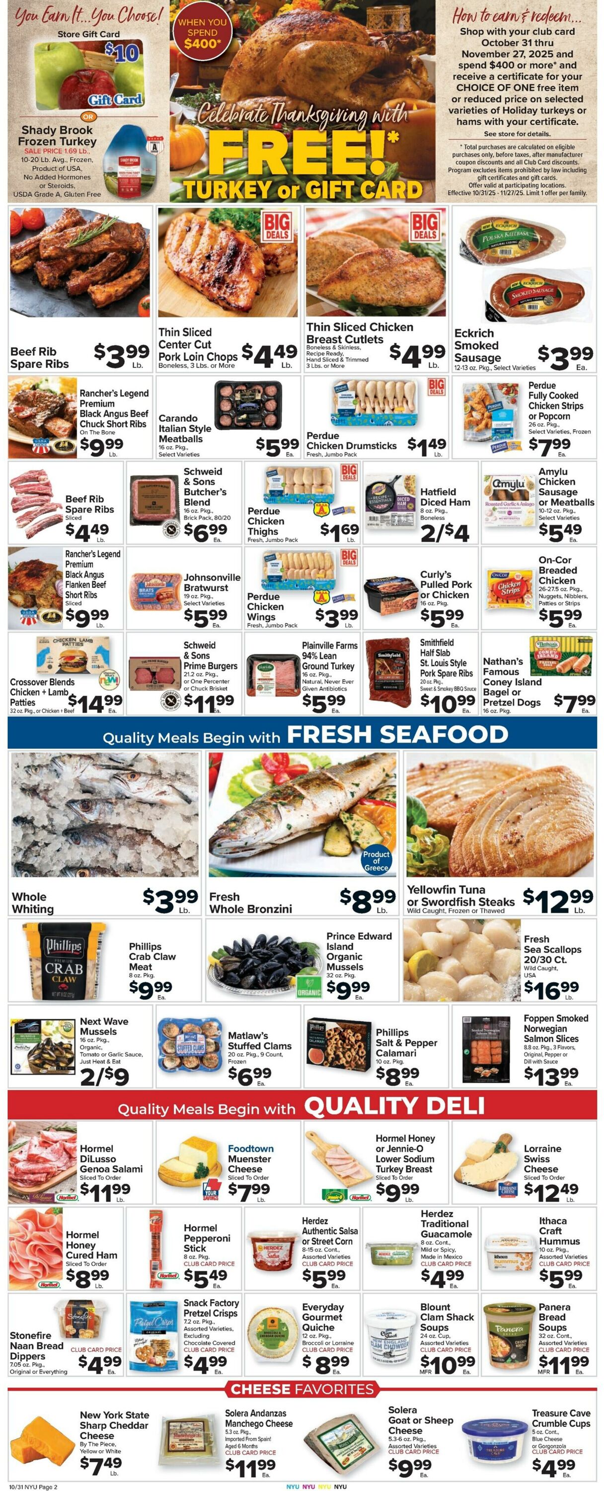 Weekly ad Food Town 10/31/2025 - 11/06/2025