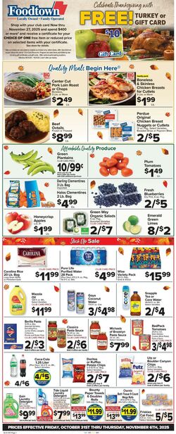 Weekly ad Food Town 10/31/2025 - 11/06/2025