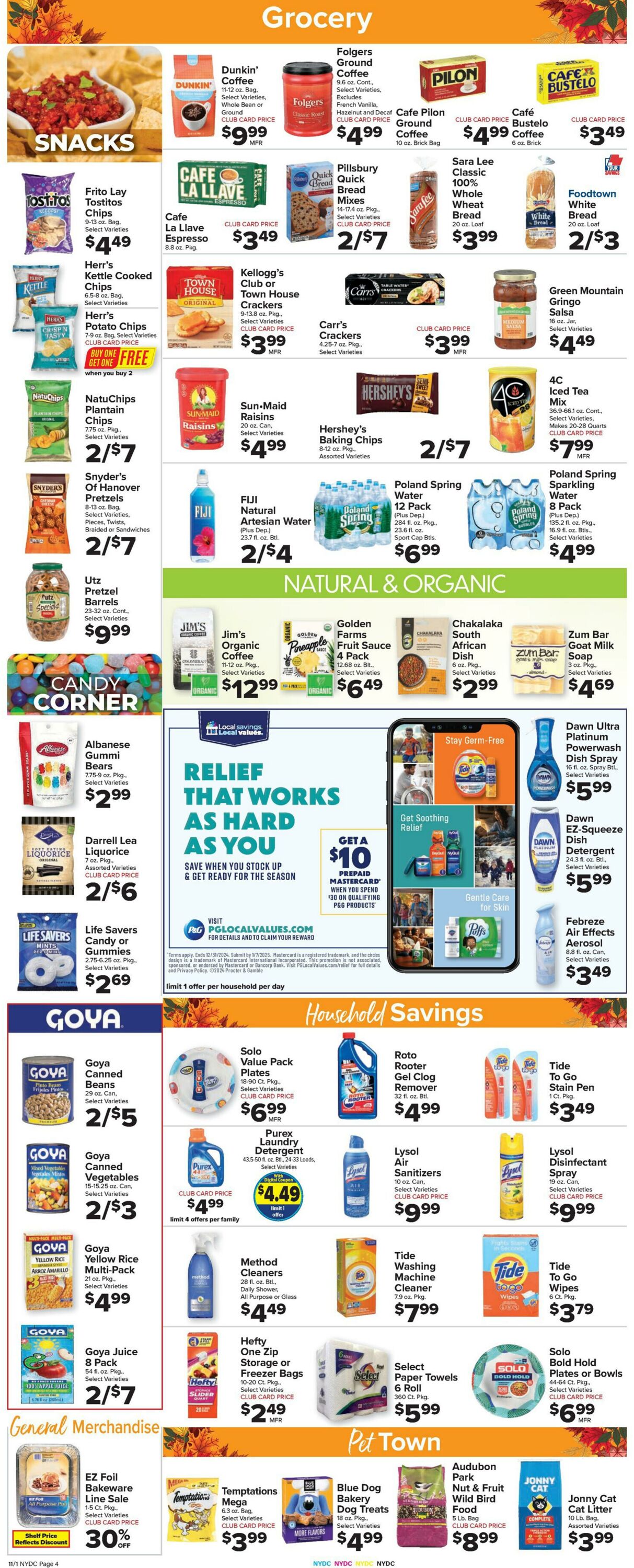 Weekly ad Food Town 11/01/2024 - 11/07/2024