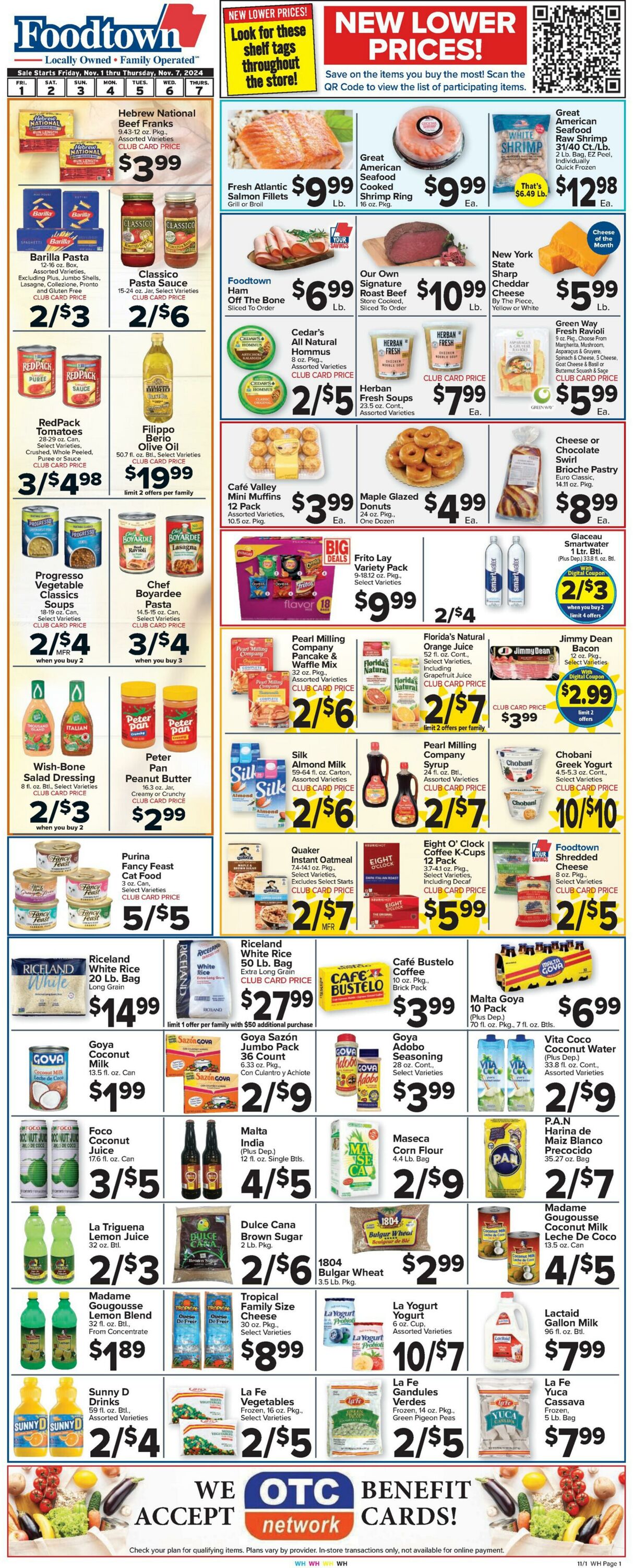 Weekly ad Food Town 11/01/2024 - 11/07/2024