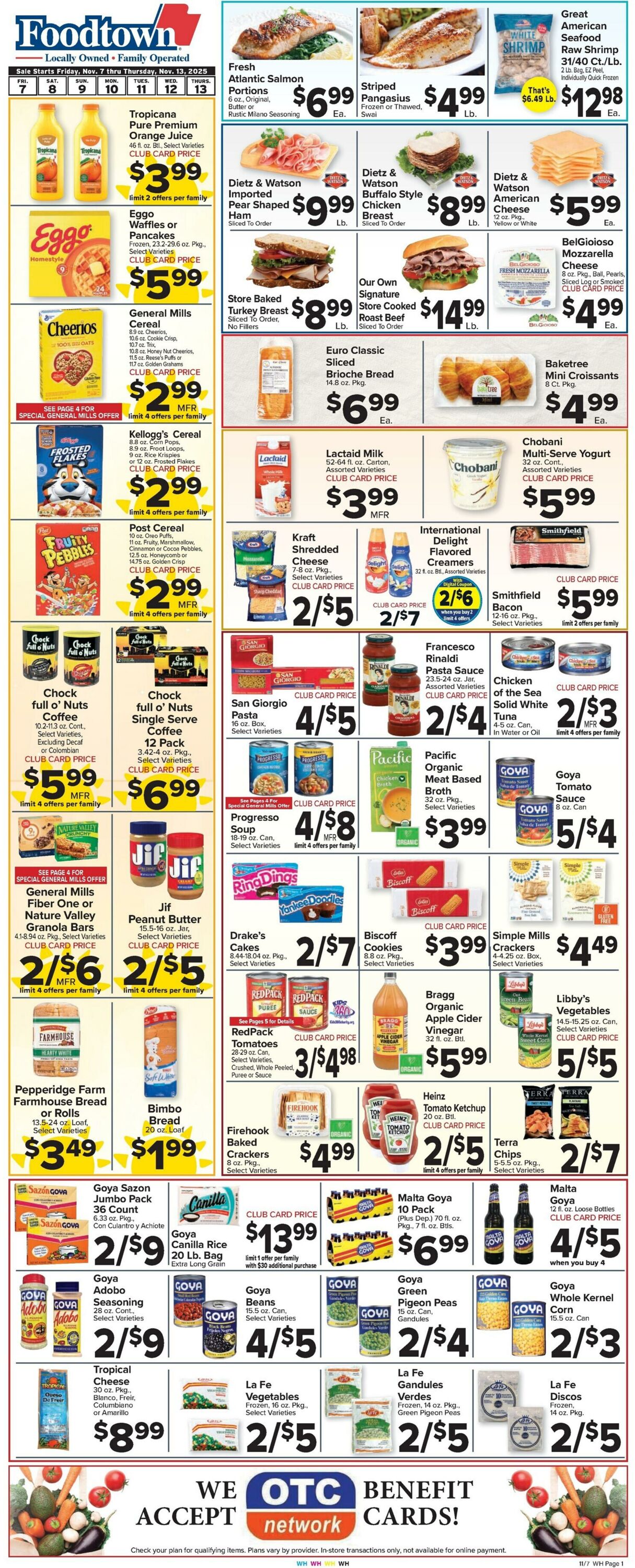 Weekly ad Food Town 11/07/2025 - 11/13/2025