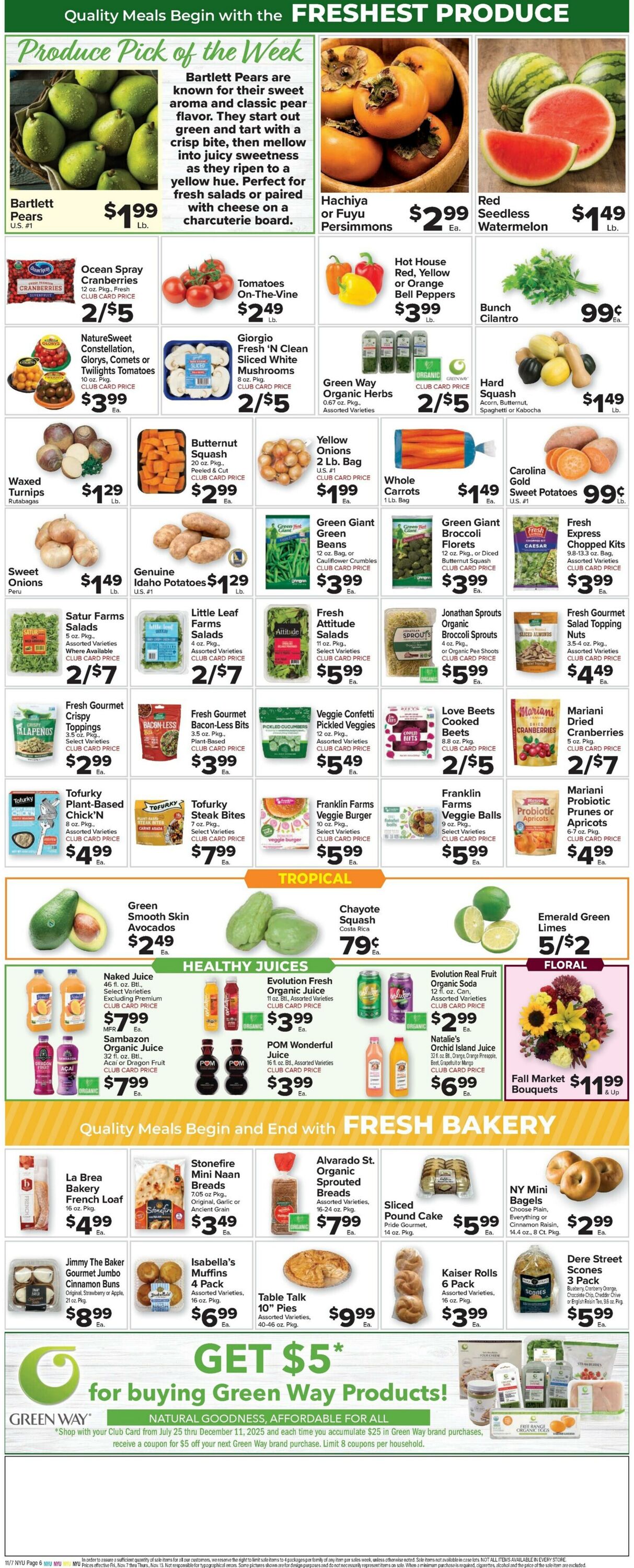 Weekly ad Food Town 11/07/2025 - 11/13/2025