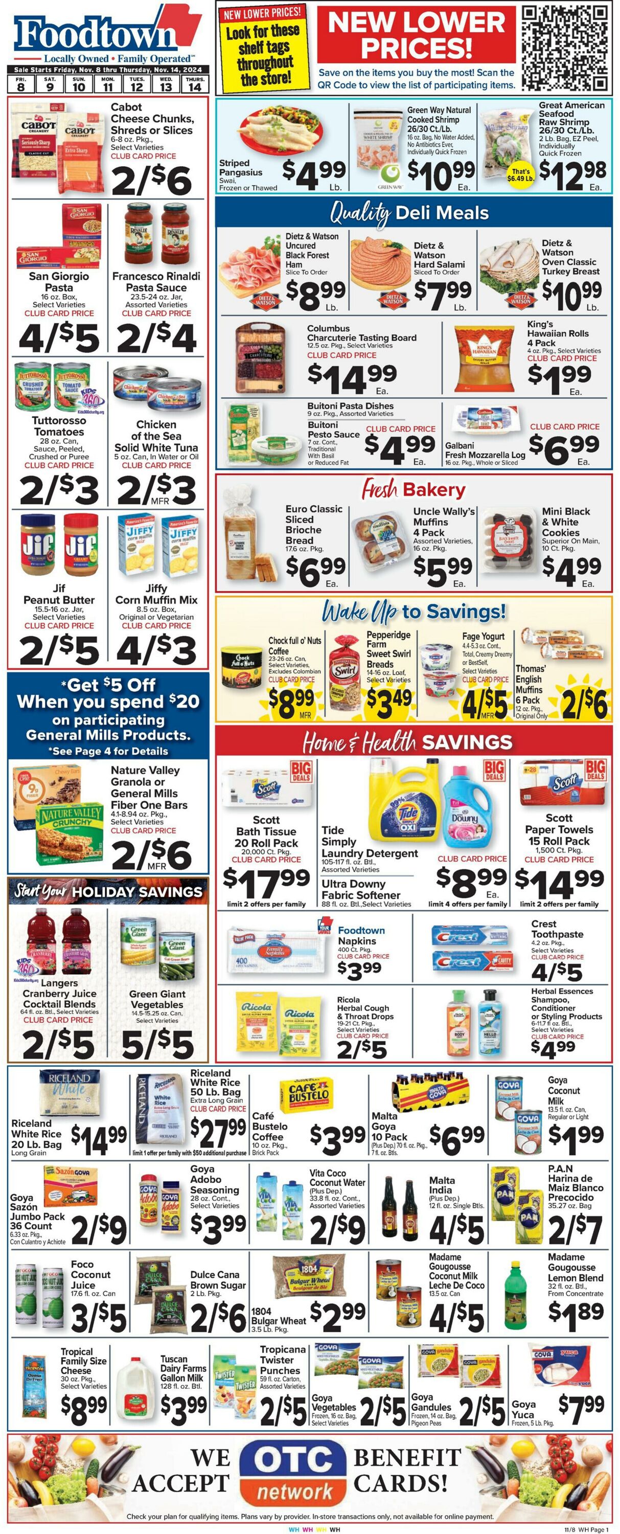 Weekly ad Food Town 11/08/2024 - 11/14/2024