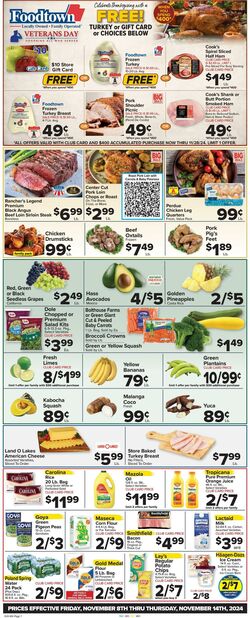 Weekly ad Food Town 11/08/2024 - 11/14/2024