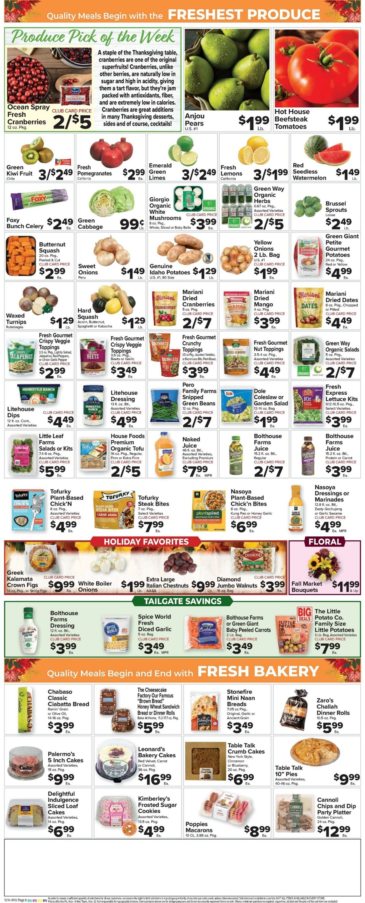 Weekly ad Food Town 11/14/2025 - 11/20/2025