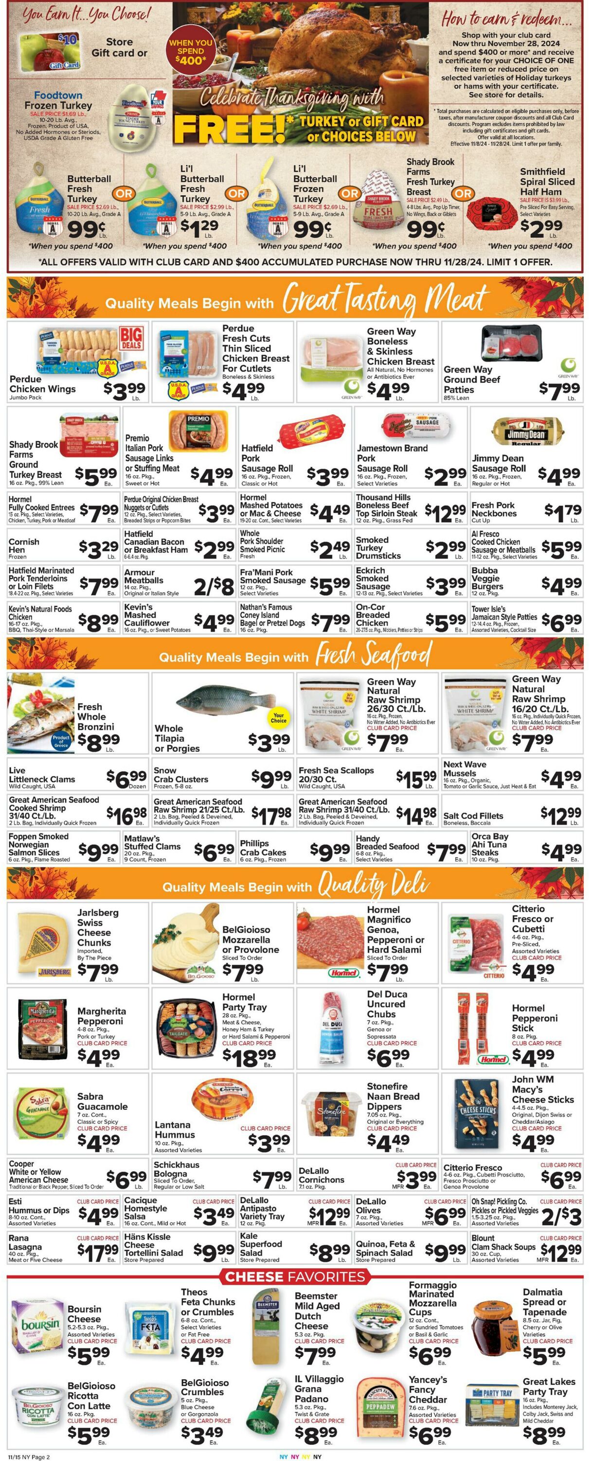 Weekly ad Food Town 11/15/2024 - 11/21/2024